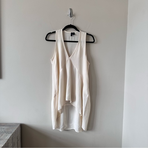 ANTHROPOLOGIE-LEFT Of Center “Avie” High Low Crepe Sleeveless Tank (Size:Small) - Picture 2 of 11